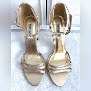 Steve Madden Gold Women's Strappy Heels